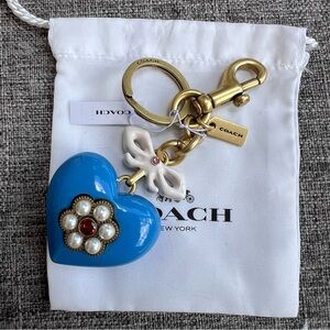 Coach Heart Bag Charm